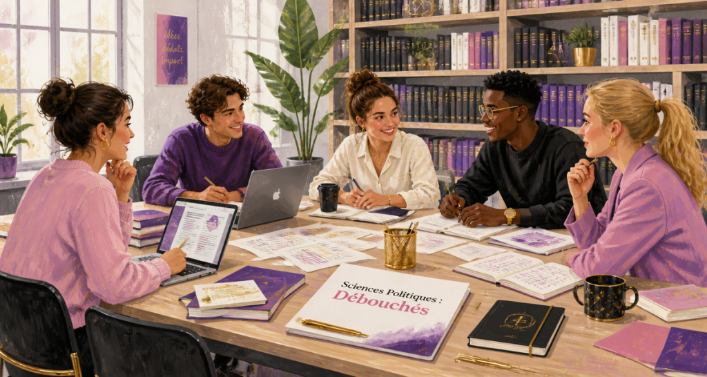 sciences politiques débouchés étudiants bibliothèque