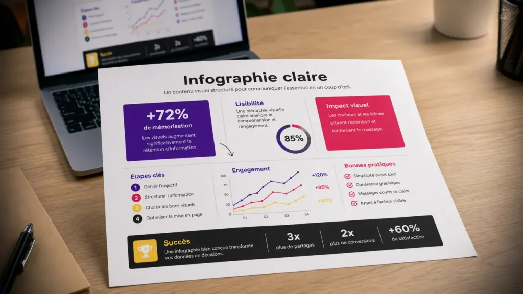 Infographie : définition claire, usages concrets et erreurs à éviter