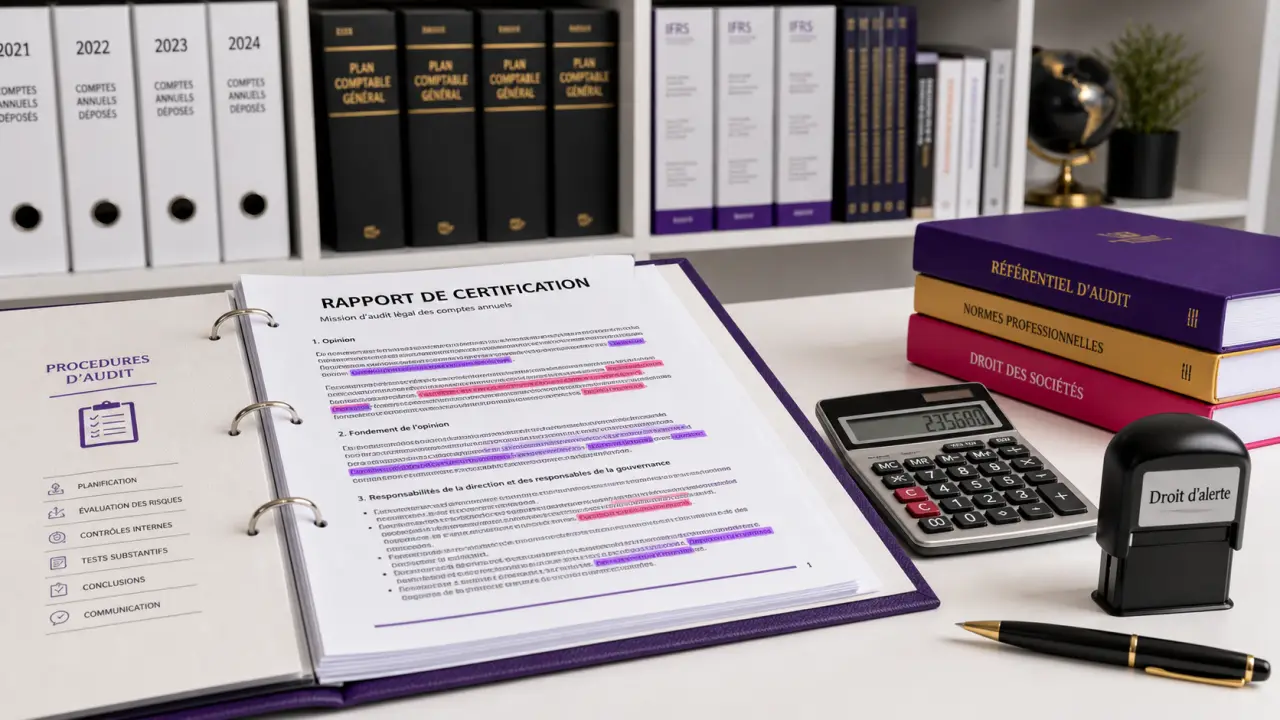 Salaire commissaire aux comptes : bureau d’audit avec calculatrice et rapport