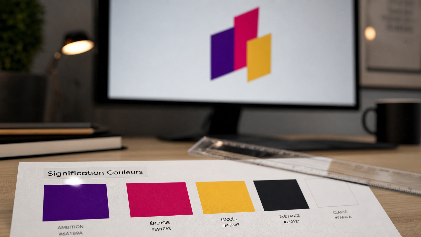 Signification couleur logo : bleu rouge vert noir sur charte graphique