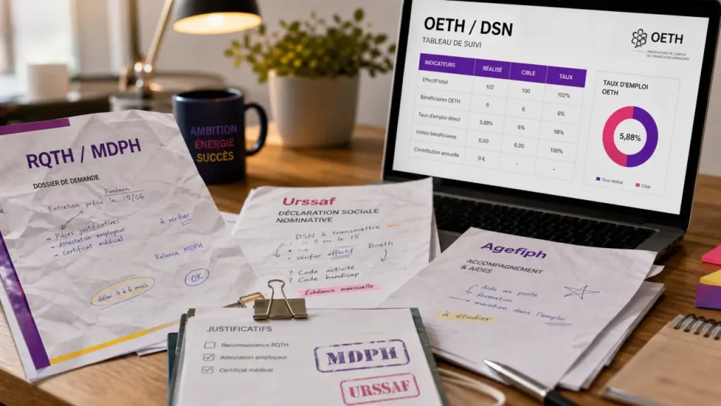 Travailleur indépendant handicapé urssaf : RQTH et OETH, documents