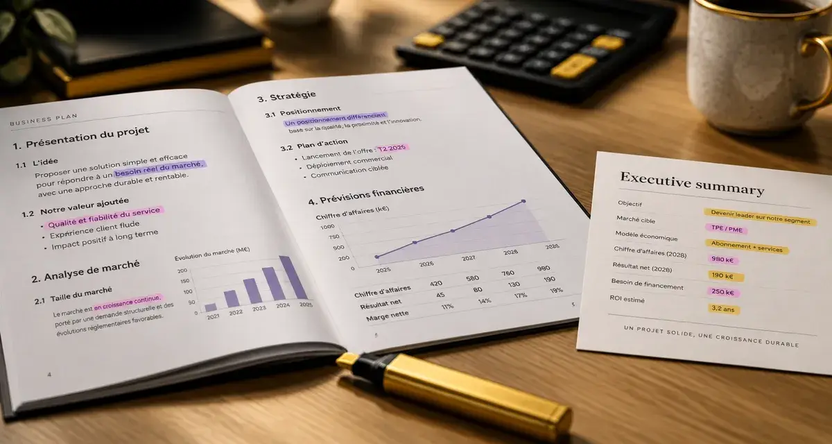 Business plan simplifié pour structurer un projet sans s’épuiser